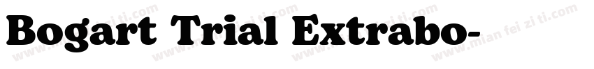 Bogart Trial Extrabo字体转换